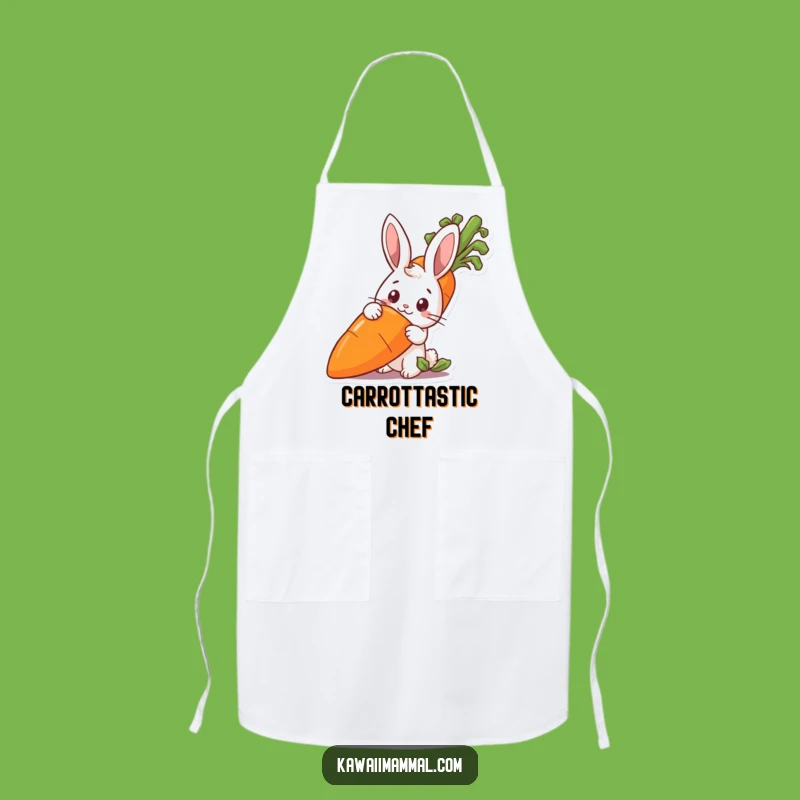 Funny Rabbit Carrot Apron: Cook with Cute and Comical Flair