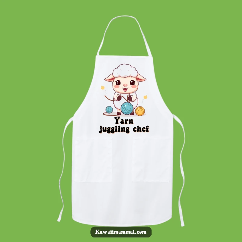 Funny Kawaii Sheep Apron: Craft with Joy and Humorous Style!
