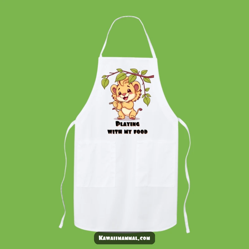 Funny Lion Cub Apron, Kitchen Fun, Perfect Gift for Aspiring Chefs