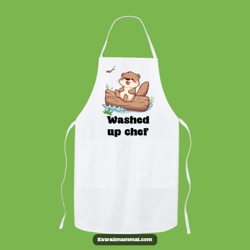 Funny Otter Sliding Apron: Cook and Play with Joy