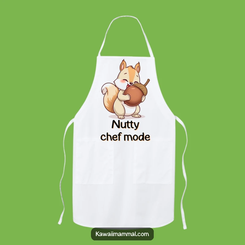 Funny Squirrel Apron: Giant Acorn Collector, Kitchen Nutty Humor, Great Gift