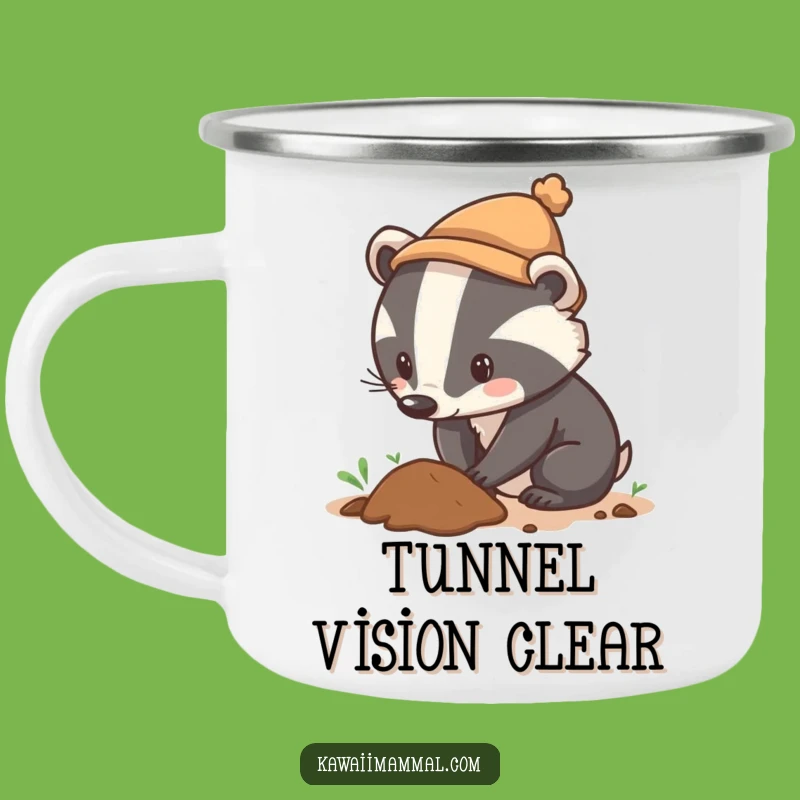 Funny Badger Hat Digging Camping Mug A Hilarious Outdoor Companion