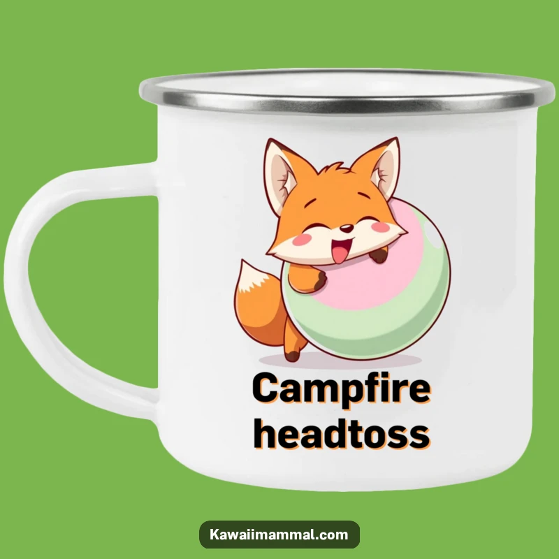 Funny Fox Headbutt Camping Mug: Your adventure buddy for spirited fun!