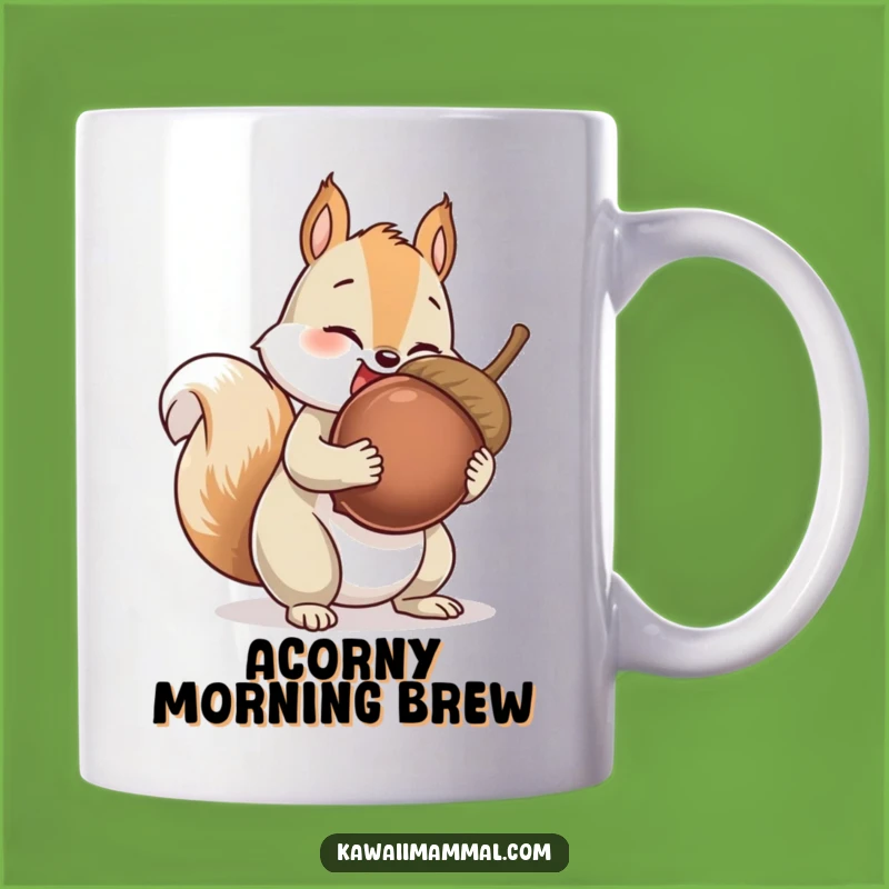 Funny Squirrel Mug: Giant Acorn Collector, Nutty Humor, Perfect Gift