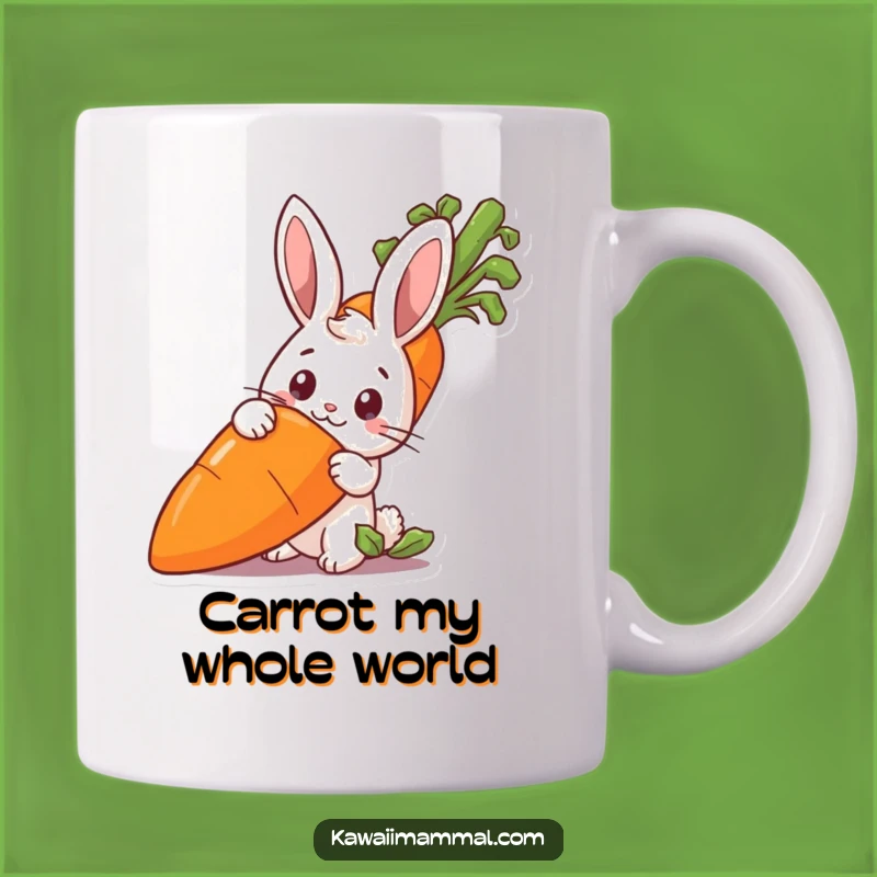 Funny Rabbit & Carrot Mug: A Hilarious Peek into Your Morning