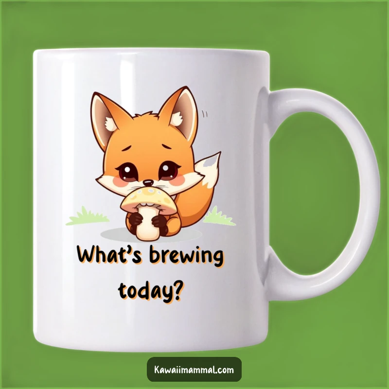 Funny Curious Fox Mug: Whimsical Forest Discovery Humor for a Unique Gift