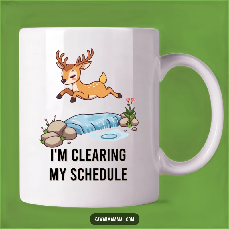 Funny Determined Deer Mug, Perfect Gift for Nature Lovers Who Appreciate a Good Laugh