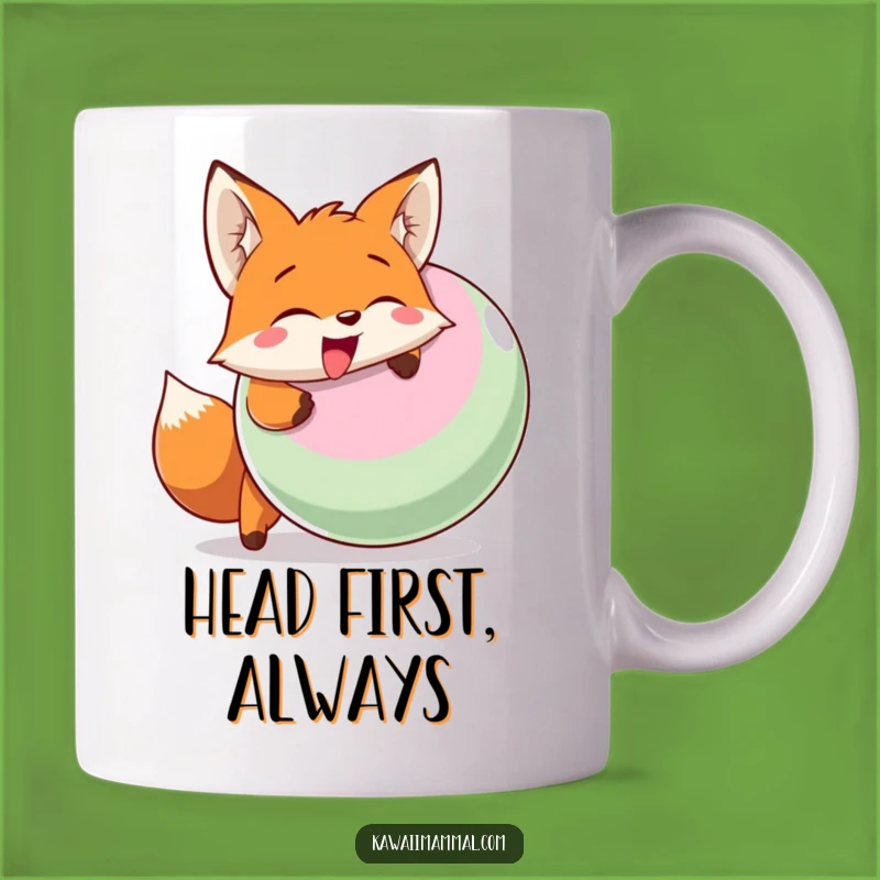 Funny Fox Headbutt Mug: A playful gift for energetic friends and sports fans!