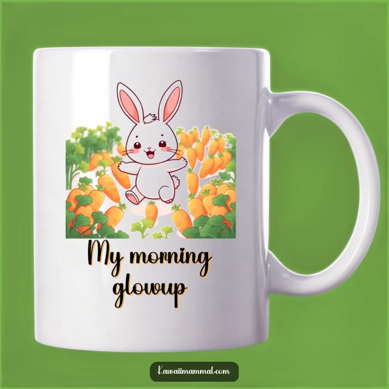 Funny Glowing Carrot Rabbit Mug: The Perfect Cheerful Gift for Bunny Lovers