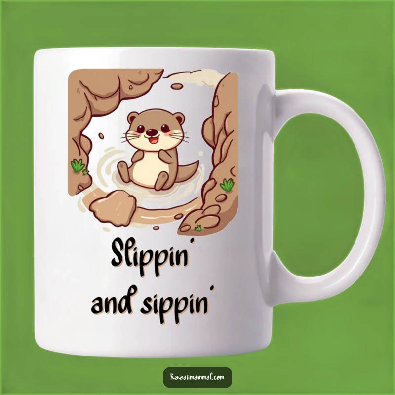 Funny Otter Sliding Mud Mug A Hilarious And Playful Gift For Otter Lovers