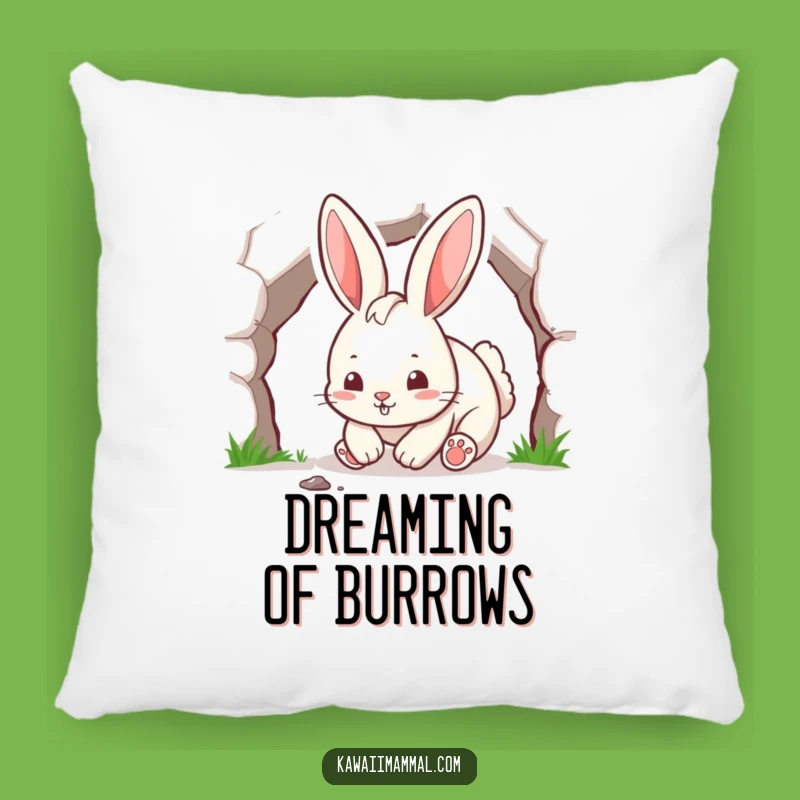 Funny Playful Rabbit Pillow: Cozy Up with Energetic Woodland Creature Comfort