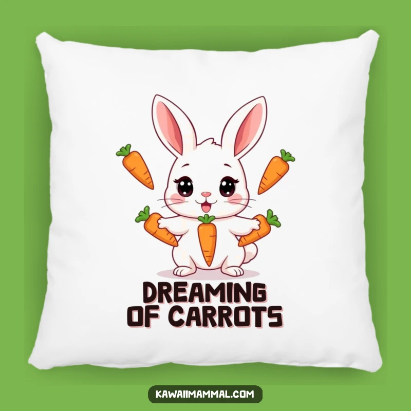 Funny Kawaii Rabbit Juggling Pillow - Cute Carrot Acrobat Comfort Gift