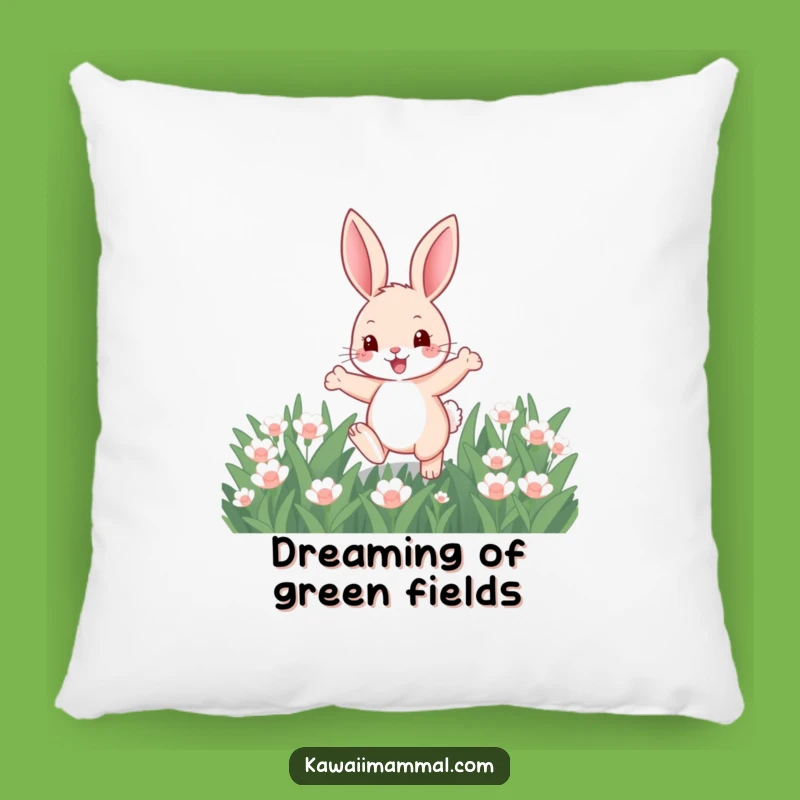 Funny Bunny Hop Pillow - Cute Cartoon Rabbit Comfy Cushion Gift for Sweet Dreams
