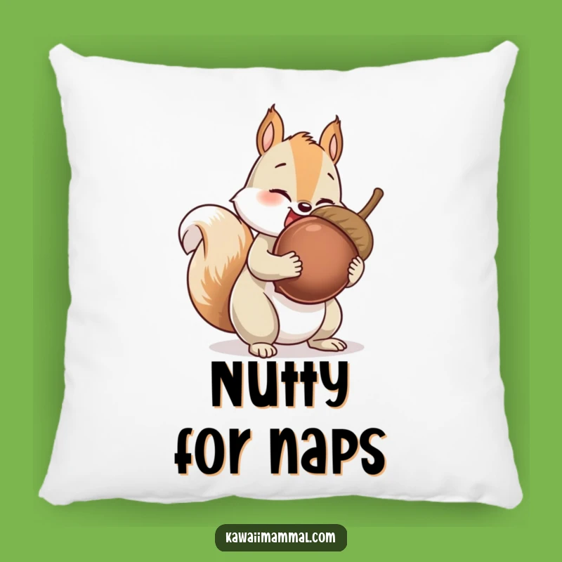 Funny Squirrel Pillow: Giant Acorn Collector, Cozy & Playful Decor, Sweet Gift