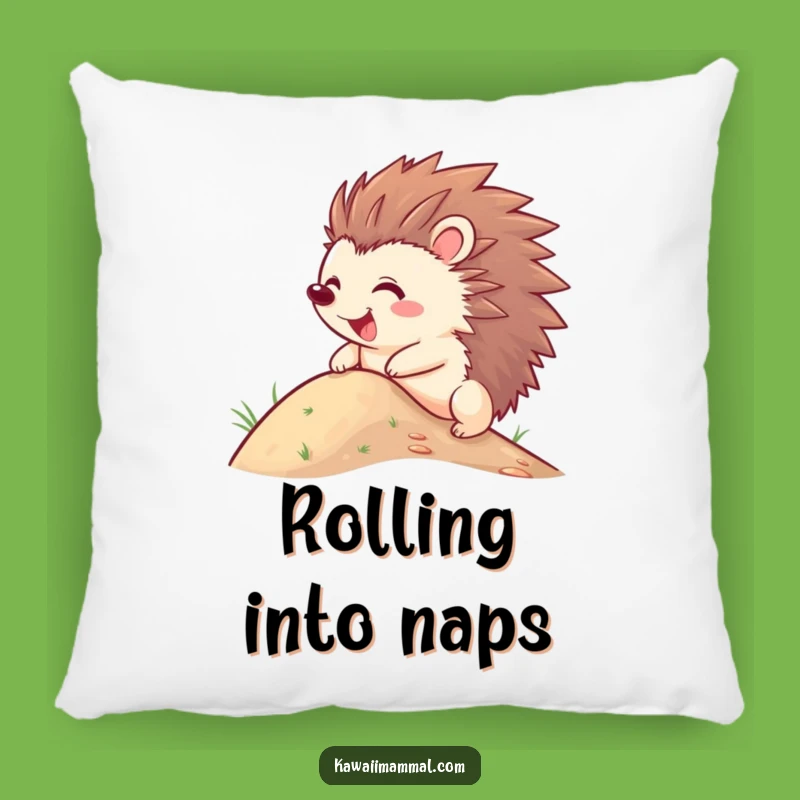 Funny Hedgehog Pillow - Soft Quills Roll Down Hill Comfort, Cozy & Hilarious
