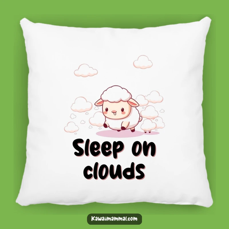 Funny Kawaii Sheep Cloud Herder Pillow - Cute Dreamy Cushion - Gift