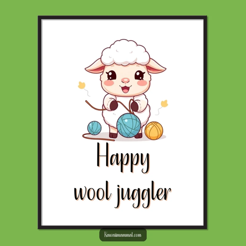 Funny Kawaii Sheep Digital Art: Add Joyful Charm and Humor Instantly