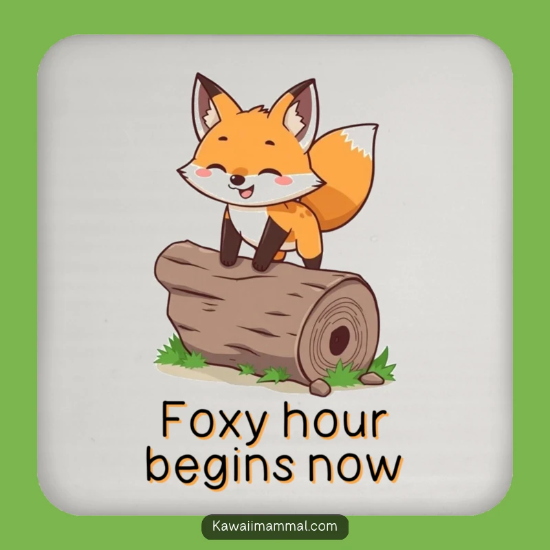 Funny Fox Coaster: Durable Leaping Character Protection for Your Surfaces