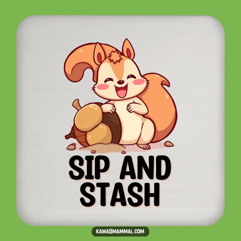 Funny Squirrel Giant Acorn Coasters A Hilarious Set For Your Table