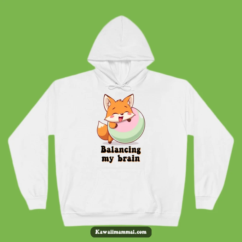 Funny Fox Headbutt Hoodie: Stay warm and playful with this energetic character design!