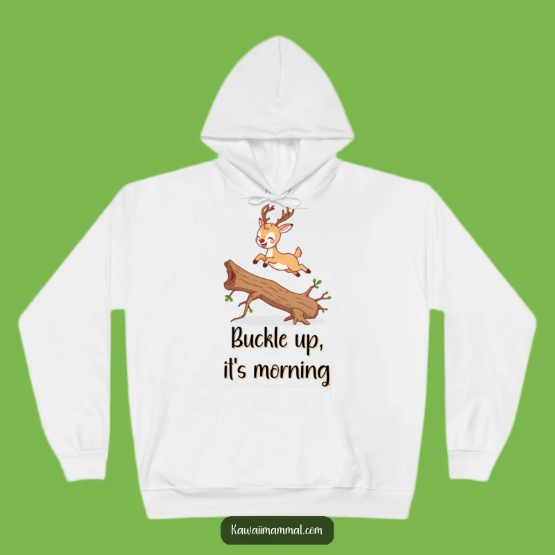Funny Joyful Deer Hoodie: Cozy Up with Graceful Woodland Creature Comfort