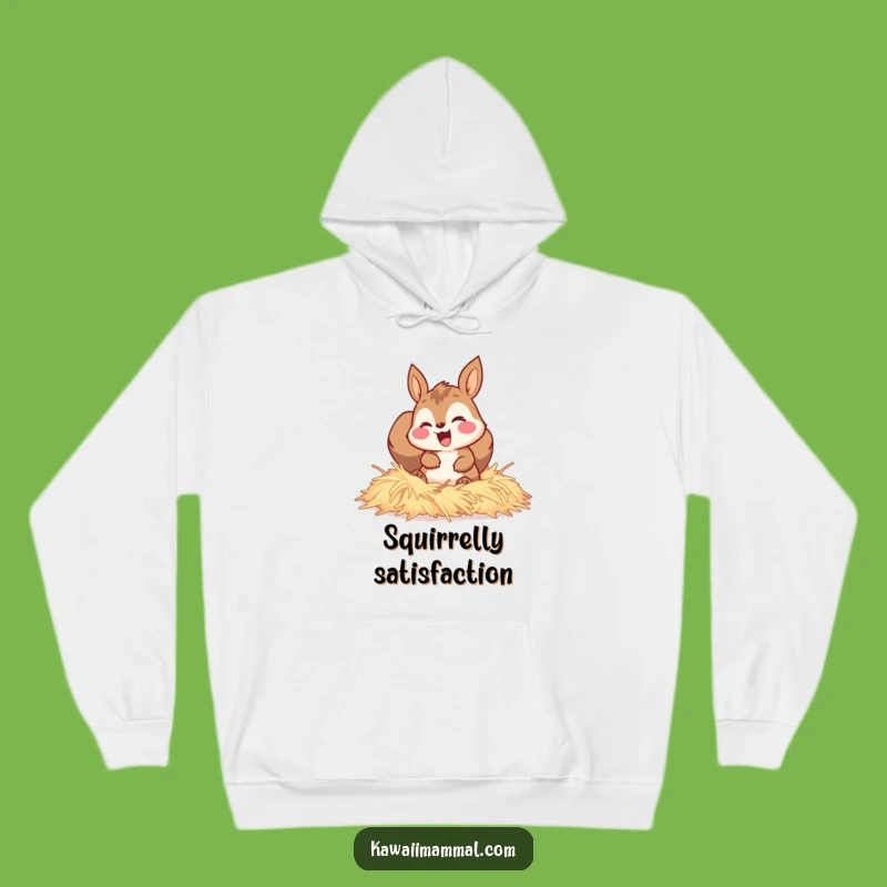 Funny Squirrel Hay Burrow Hoodie: Stay warm and snug with this adorable design!
