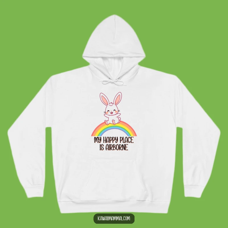 Funny Rabbit Rainbow Hoodie: Cozy Up With Joyful Hops, Awesome Funny Gift