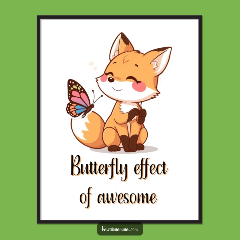 Free Printable Wall Art: Funny Fox Pounce Decor - Playful Downloadable Art!