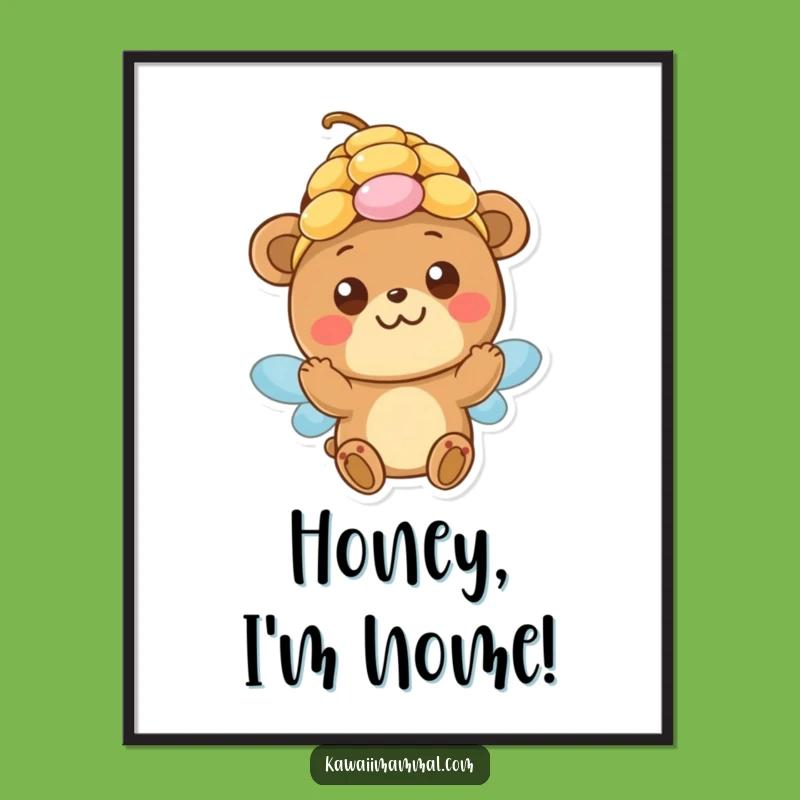 Free Printable Funny Bear Beehive Wall Art: Hilarious Downloadable Decor for Your Home