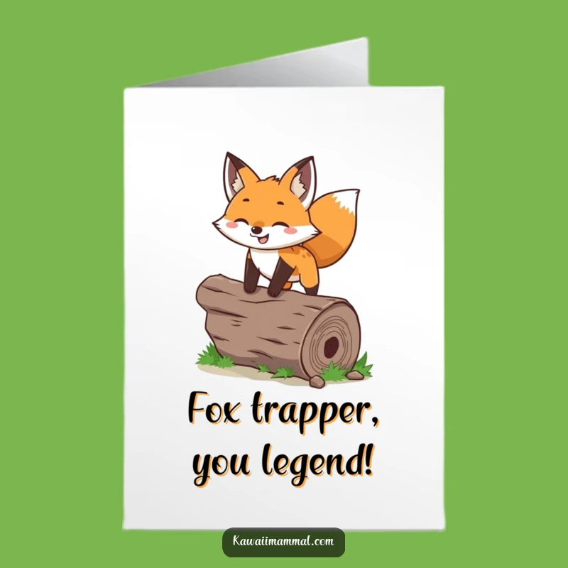 Free Printable Birthday Card: Funny Leaping Fox Jumping for Joy, The Perfect Downloadable Gift