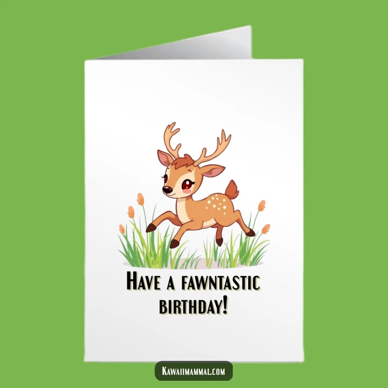 Free Printable Funny Deer Birthday Card: Elegant DIY Downloadable Gift for a Special Day