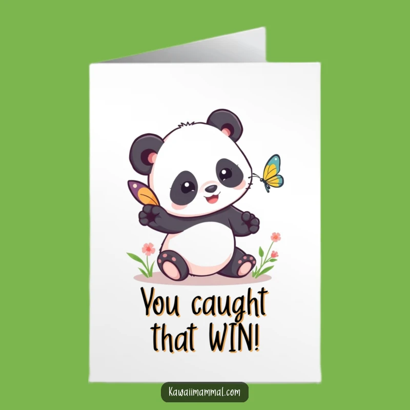 Free Printable Kawaii Panda Congratulations Card - Funny Chase Fun Downloadable