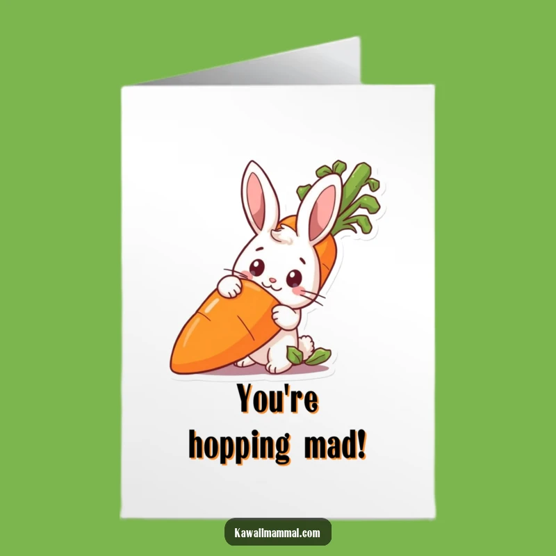 Free Printable Congrats Card: Curious Rabbit, Big Carrot Celebration