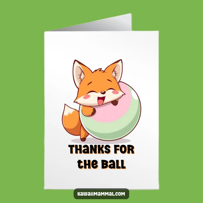 Fox Thank You Card: Free Printable for Your Energetic Support!