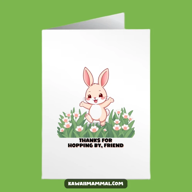 Free Printable Thank You Card: Funny Bunny Gratitude - Downloadable Cute Gift!