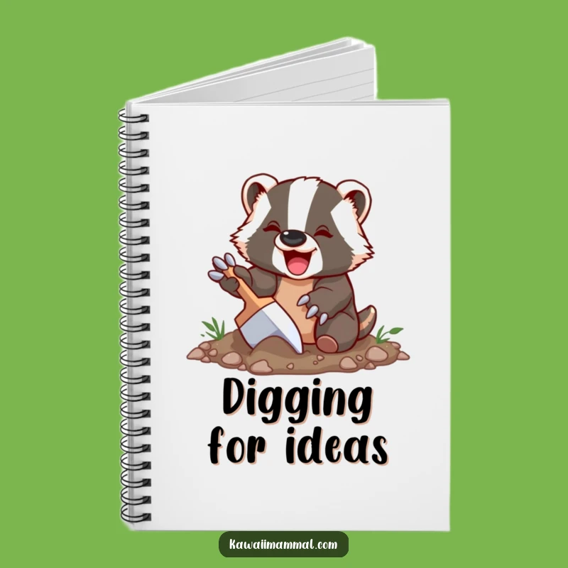 Funny Badger Notebook: Delighted Digging Character, Journaling the Wild, Perfect Gift