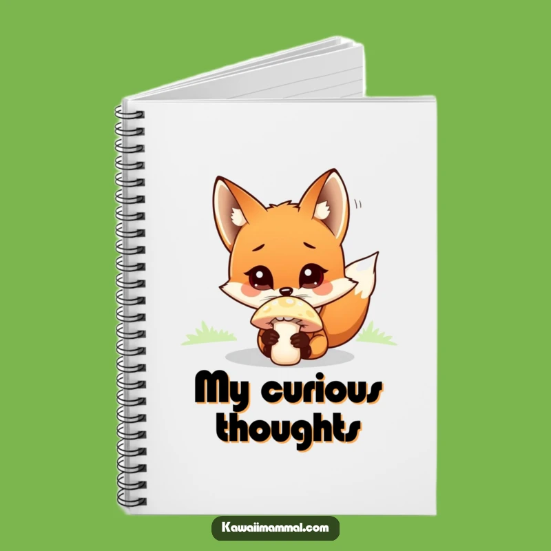 Funny Curious Fox Notebook: Jot Down Ideas with Enchanting Forest Creativity