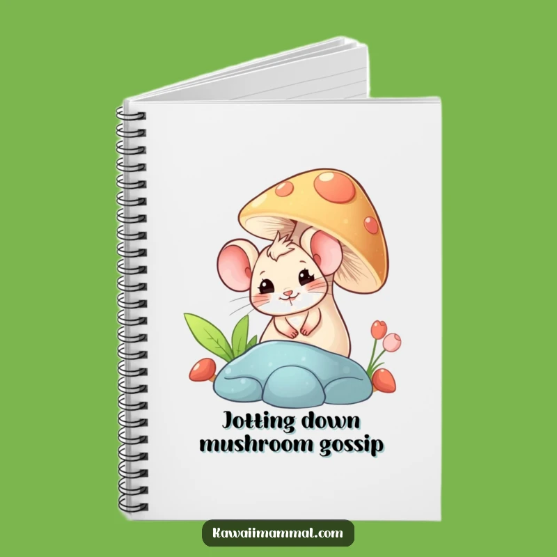 Funny Mouse Mushroom Notebook: Jot Down Secrets with This Whimsical Journal