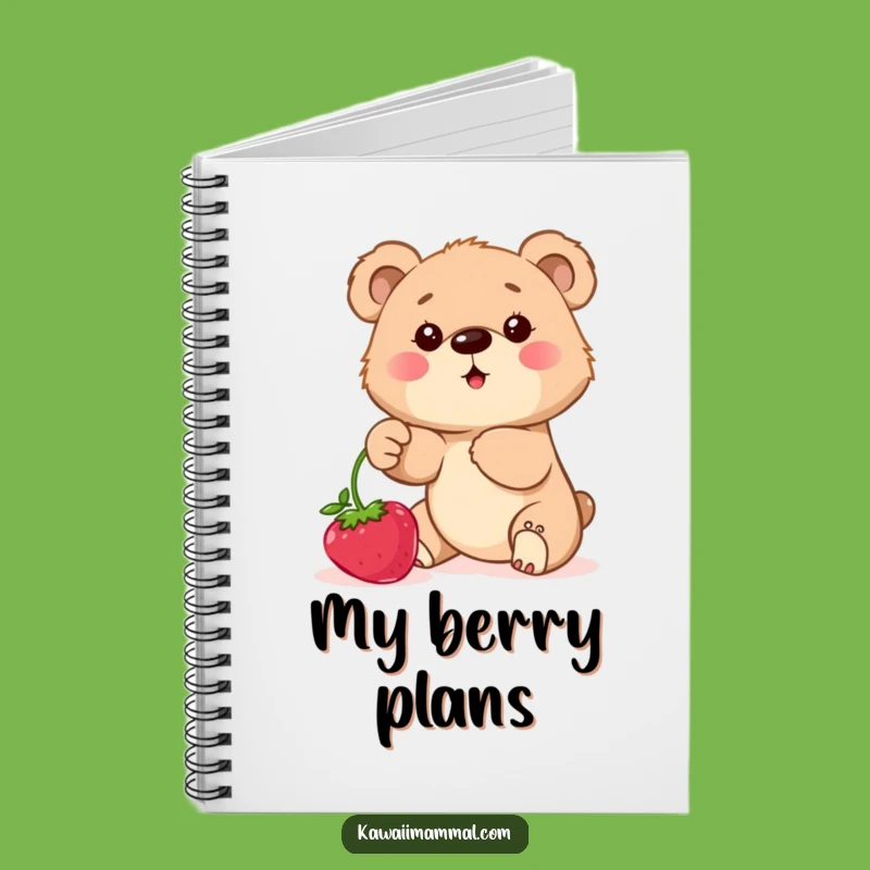 Funny Bear Cub Berry Notebook: Determined Cub Journal for Hilarious Gift Ideas