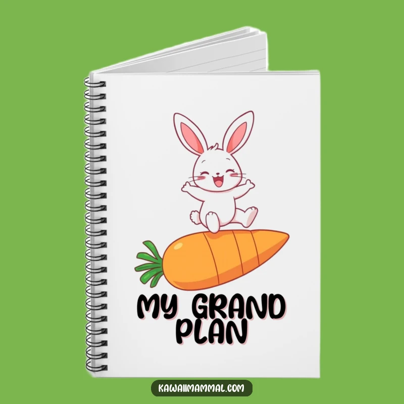 Funny Bunny Carrot Leap Notebook: Jot down your brightest ideas with this cheerful design!
