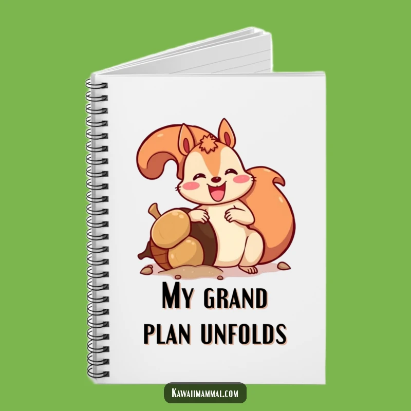 Funny Squirrel Giant Acorn Notebook A Hilarious Place For Your Plans