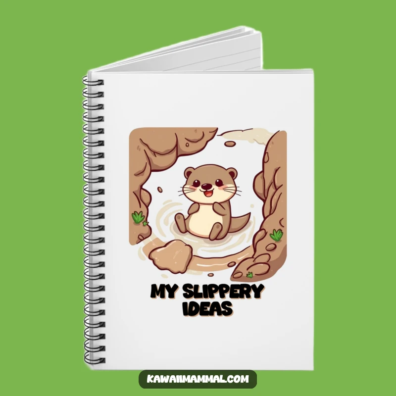 Funny Otter Sliding Mud Notebook A Hilarious Place For Your Adventures