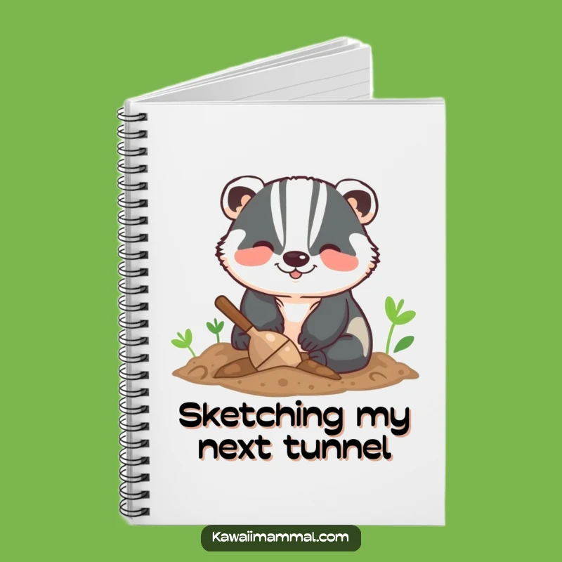 Funny Badger Digging Notebook: Jot Down Ideas with This Hilarious Journal