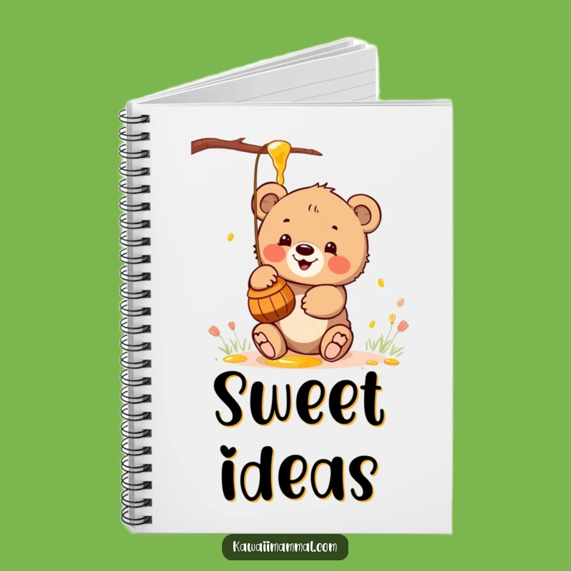 Funny Kawaii Bear Honey Notebook: Jot Down Sweet Ideas