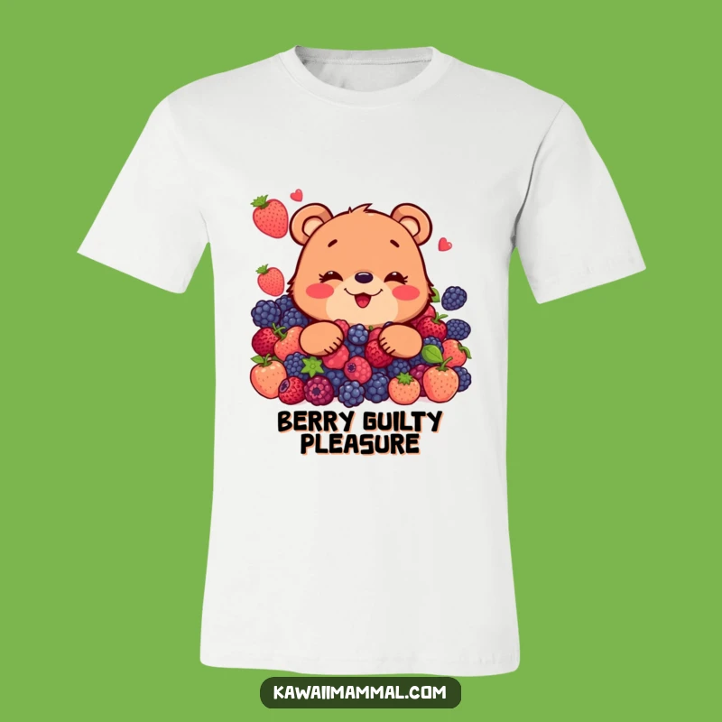 Funny Bear Berry Lover T-Shirt: A Comical Outfit for Nature's Sweetest Moments