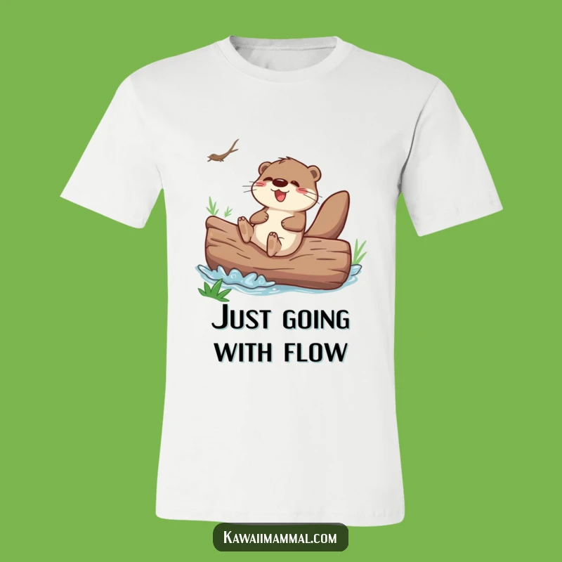 Funny Otter Sliding T-Shirt: Go with the Flow in Style