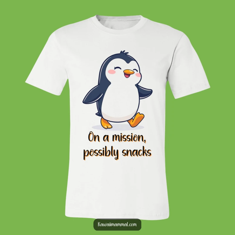 Funny Penguin Waddling T-Shirt: Hilarious & Determined Shirt for All Ages