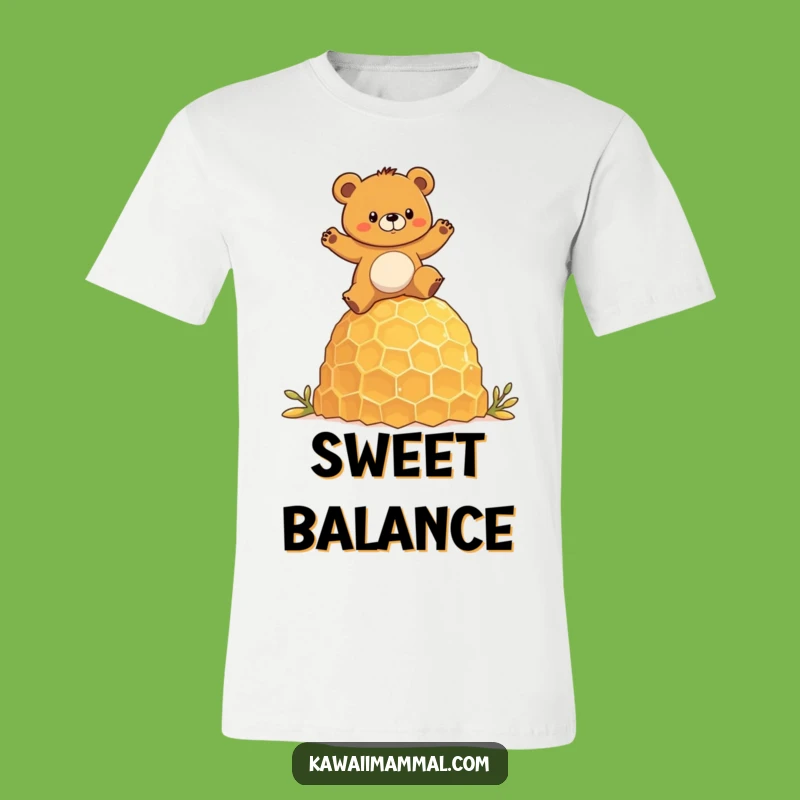 Funny Bear Honeycomb T-Shirt: Wild Balance Apparel