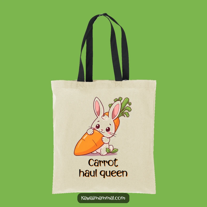 Funny Rabbit Carrot Tote Bag: Carry Your Goodies with a Smile