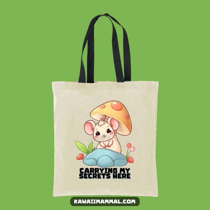 Funny Mouse Mushroom Tote Bag: Carry Your Laughs with This Whimsical Carryall
